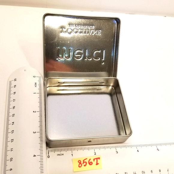 #856T L'Occitane Siver-tone Merci Tin - Picture 2 of 8